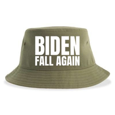 Biden Fall Again Funny Joe Biden Sustainable Bucket Hat