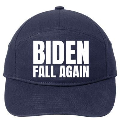 Biden Fall Again Funny Joe Biden 7-Panel Snapback Hat