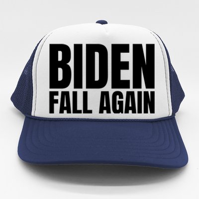 Biden Fall Again Funny Joe Biden Trucker Hat