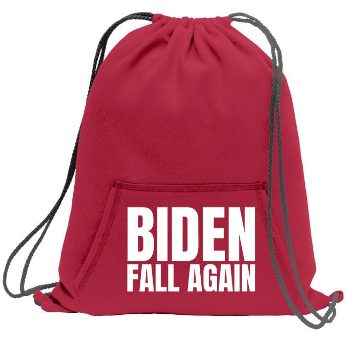 Biden Fall Again Funny Joe Biden Sweatshirt Cinch Pack Bag