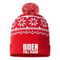 Biden Fall Again Funny Joe Biden USA-Made Snowflake Beanie