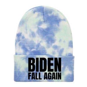 Biden Fall Again Funny Joe Biden Tie Dye 12in Knit Beanie