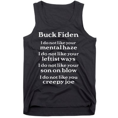 Buck Fiden Anti Biden Tank Top