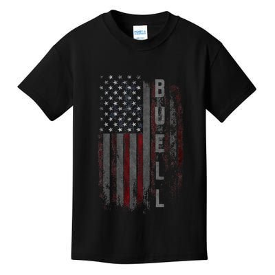 Buell Family American Flag Kids T-Shirt