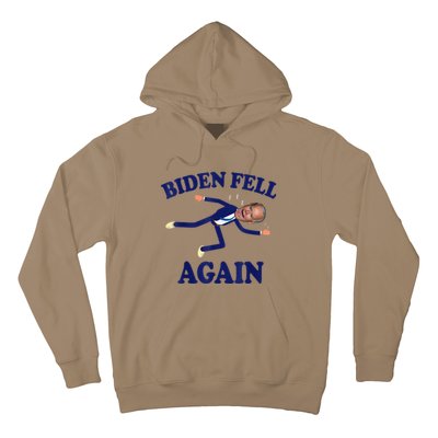 Biden Fell Again Funny Joe Biden Hoodie