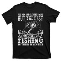 Birthday Fishing All Equal Fishing In The Seventies T-Shirt