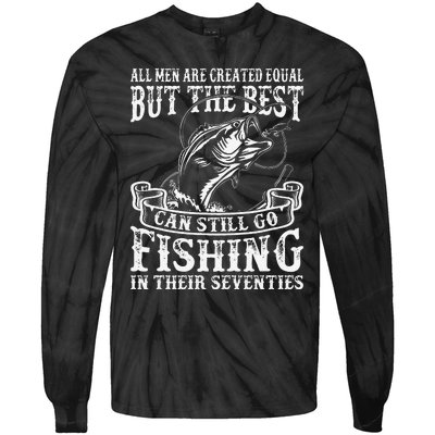 Birthday Fishing All Equal Fishing In The Seventies Tie-Dye Long Sleeve Shirt