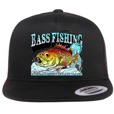 Bass Fishing All About That Bass Flatbill Hat