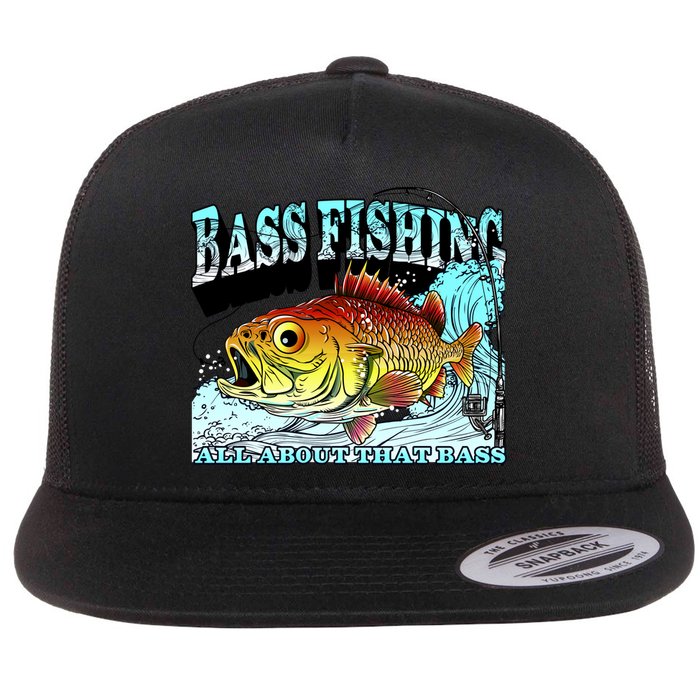 Bass Fishing All About That Bass Flatbill Hat