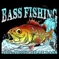 Bass Fishing All About That Bass Flatbill Hat
