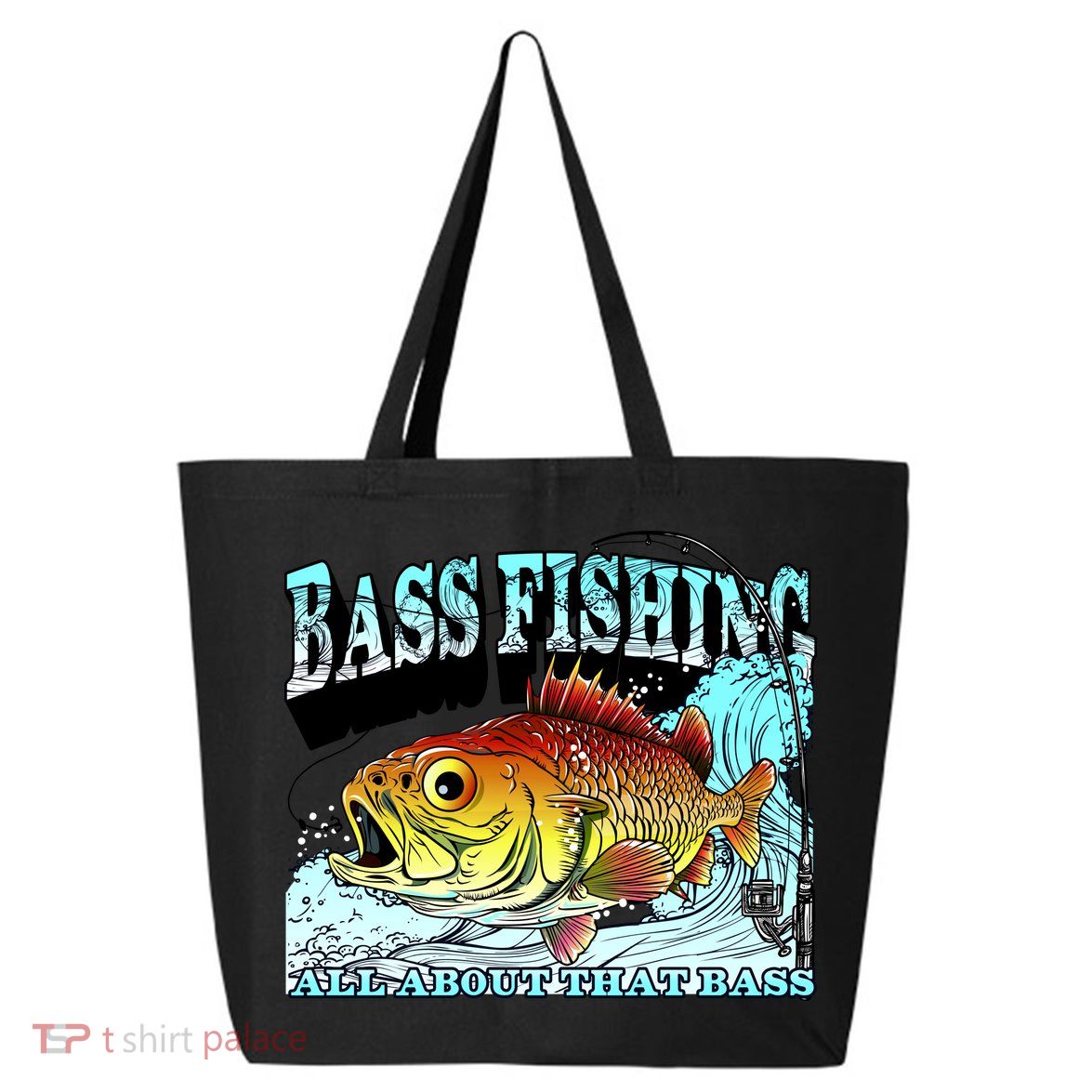 Bass Fishing All About That Bass 25L Jumbo Tote