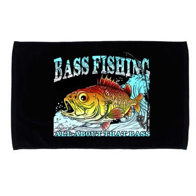 Bass Fishing All About That Bass Microfiber Hand Towel