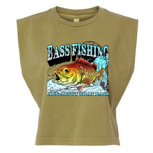 Bass Fishing All About That Bass Garment-Dyed Women's Muscle Tee