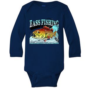 Bass Fishing All About That Bass Baby Long Sleeve Bodysuit