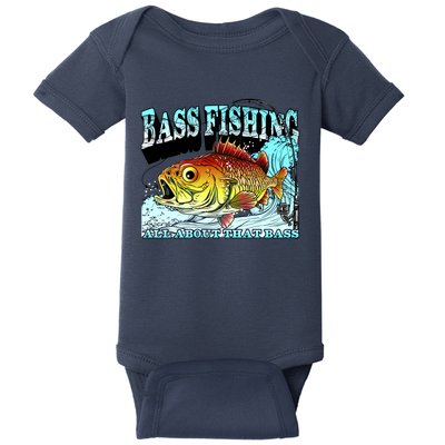 Bass Fishing All About That Bass Baby Bodysuit