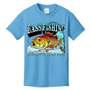 Bass Fishing All About That Bass Kids T-Shirt