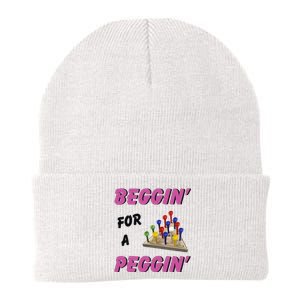 Beggin For A Peggin Funny Knit Cap Winter Beanie