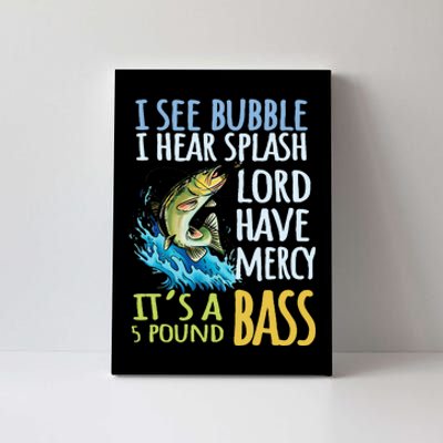 Bass Fishing Angling Sport Black Bass Fish Canvas