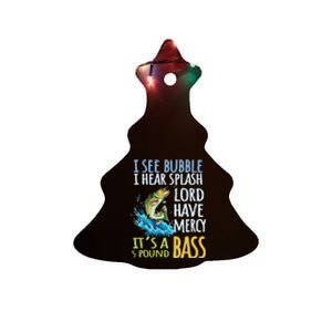 Bass Fishing Angling Sport Black Bass Fish Ceramic Tree Ornament