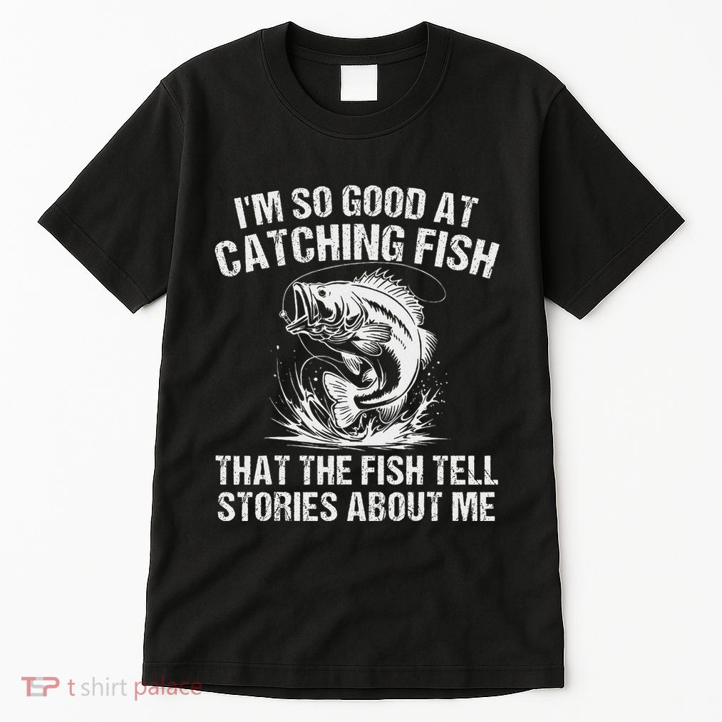 Bass Fishing Angler Funny Fisherman Catching Fish Tall T-Shirt