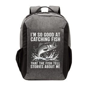 Bass Fishing Angler Funny Fisherman Catching Fish Vector Backpack