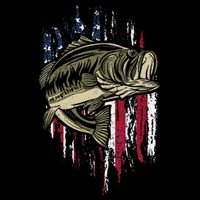 Bass Fishing American Flag 4th Of July Gift For Fisherman 16 in Basic Backpack