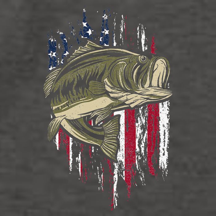 Bass Fishing American Flag 4th Of July Gift For Fisherman Vector Backpack