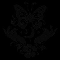 Butterfly flower and Moon Nice Graphic for everyday Comfort 16 in Basic Backpack