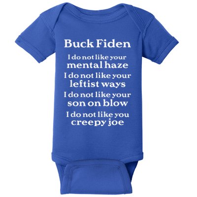 Buck Fiden Anti Biden Baby Bodysuit