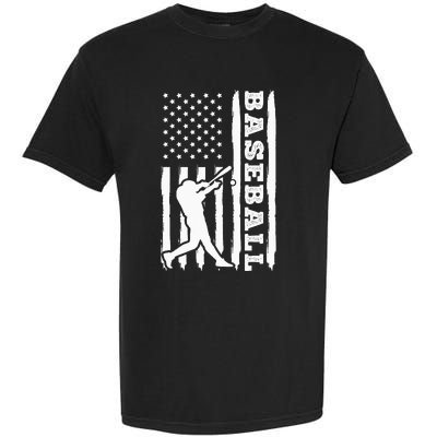 Baseball Flag America Garment-Dyed Heavyweight T-Shirt