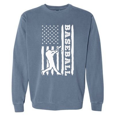 Baseball Flag America Garment-Dyed Sweatshirt