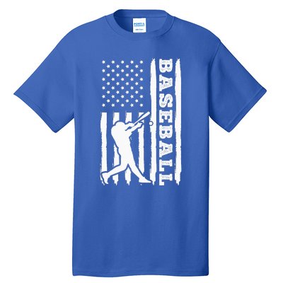 Baseball Flag America Tall T-Shirt