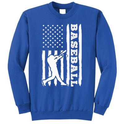 Baseball Flag America Tall Sweatshirt