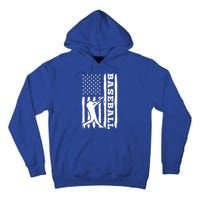 Baseball Flag America Tall Hoodie