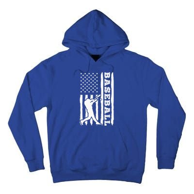 Baseball Flag America Tall Hoodie