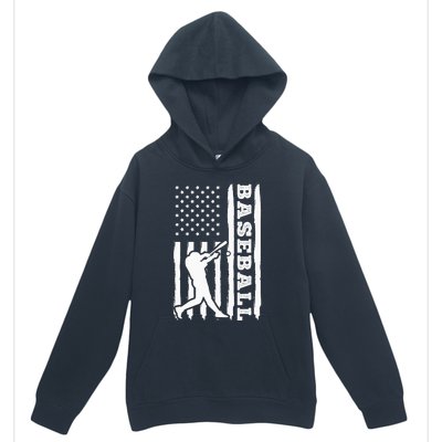 Baseball Flag America Urban Pullover Hoodie