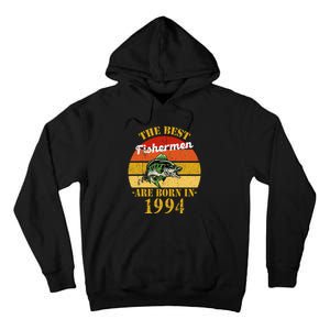 Best Fisherman Are Born In 1994 27 Birthday Fishing Tall Hoodie