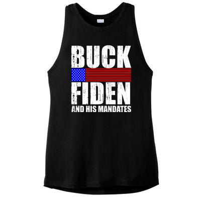 Buck Fiden And His Mandates Ladies PosiCharge Tri-Blend Wicking Tank