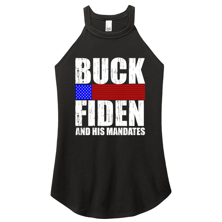 Buck Fiden And His Mandates Women's Perfect Tri Rocker Tank