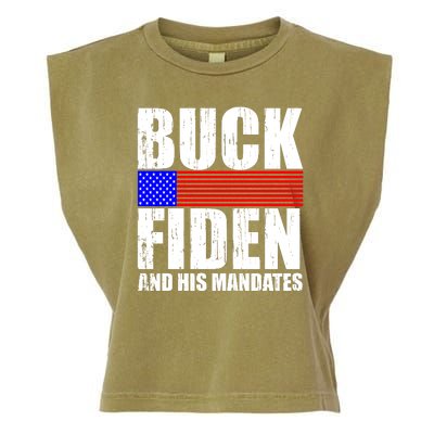 Buck Fiden And His Mandates Garment-Dyed Women's Muscle Tee