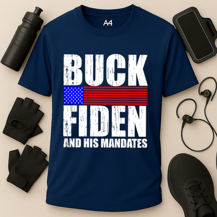 Buck Fiden And His Mandates Cooling Performance Crew T-Shirt