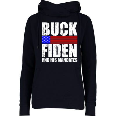 Buck Fiden And His Mandates Womens Funnel Neck Pullover Hood