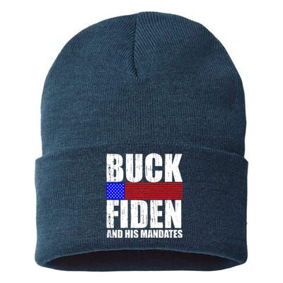 Buck Fiden And His Mandates Sustainable Knit Beanie