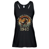 Best Fishermen Are Born In 1940 83rd Birthday Fishing Gifts Ladies Essential Flowy Tank