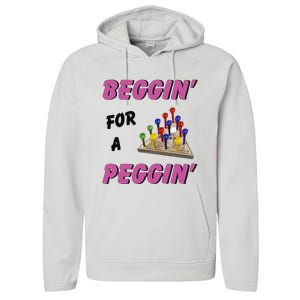 Beggin’ For A Peggin Performance Fleece Hoodie