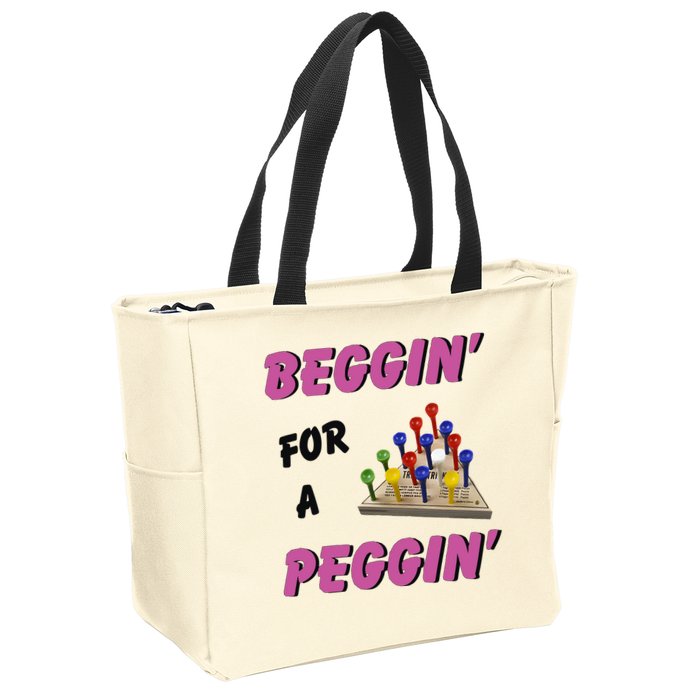 Beggin’ For A Peggin Zip Tote Bag