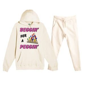 Beggin’ For A Peggin Premium Hooded Sweatsuit Set