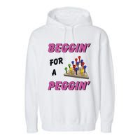 Beggin’ For A Peggin Garment-Dyed Fleece Hoodie