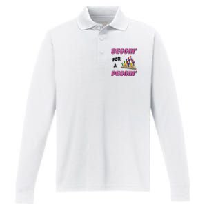 Beggin’ For A Peggin Performance Long Sleeve Polo