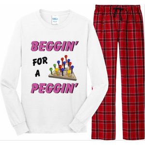 Beggin’ For A Peggin Long Sleeve Pajama Set